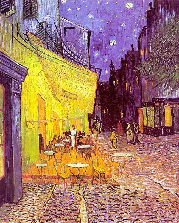 Vincent Van Gogh The Cafe Terrace on the Place du Forum, Arles, at Night Norge oil painting art